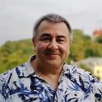 Portrait of Yevhenii Preobrazhenskyi, Executive Director, URAN Association (Ukraine)